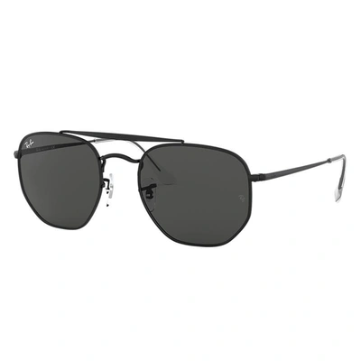 Ray Ban Marshal Sunglasses Grey Frame Grey Lenses 54-21 In Black