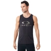 Oakley Bark Logo Print Tank In Black