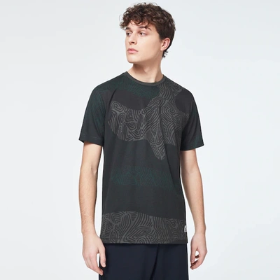 Oakley Camo Lines Print Short Sleeve Tee In Camo Lines Dark Brush