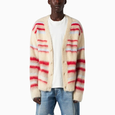 1989 Studio Brushed-effect Striped Cardigan In Multicolor