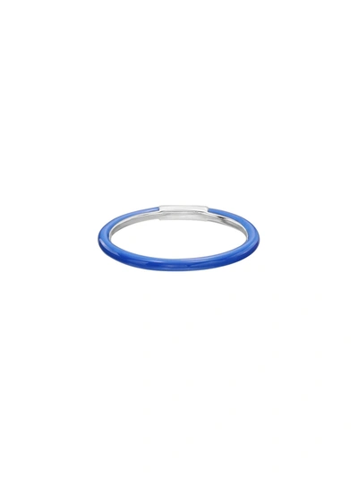 Nina Runsdorf Blue Enamel Ring