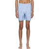 Adidas Originals Adidas Men's Originals 3-stripes Swim Shorts In Blue