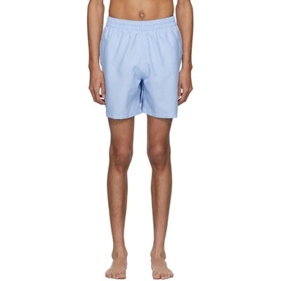 Adidas Originals Adidas Men's Originals 3-stripes Swim Shorts In Blue