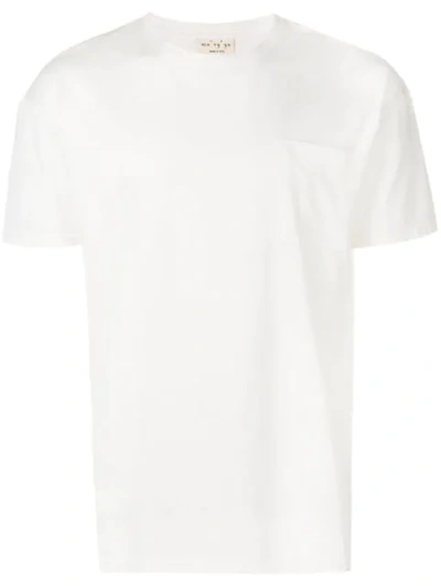 Ma'ry'ya High-low Hem T-shirt In White