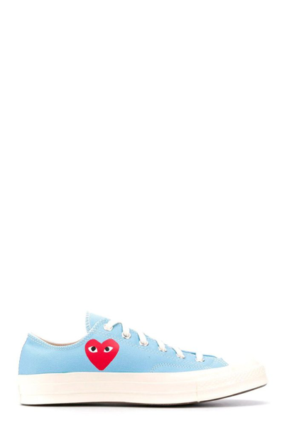 Comme Des Garçons Play Comme Des Garcons Play X Converse Chuck Taylor All Star Canvas Low-top Trainers In Blu