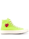 Comme Des Garçons Play Chuck 70 High-top Sneakers In Green