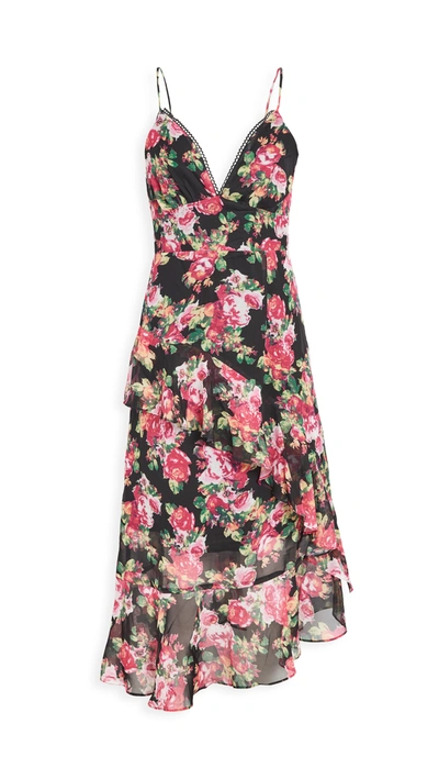 Opt Robin Dress In Pink Floral
