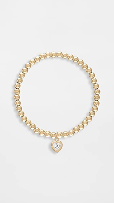 Alexa Leigh 4mm All My Heart Gold Bracelet In Yellow Gold