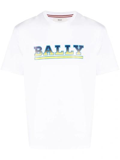 Bally Logo Stamp T-shirt In White