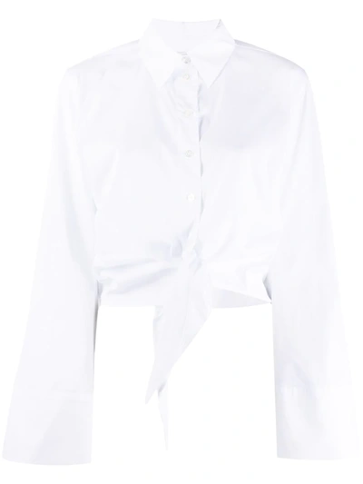 Racil Knot-detail Shirt In White
