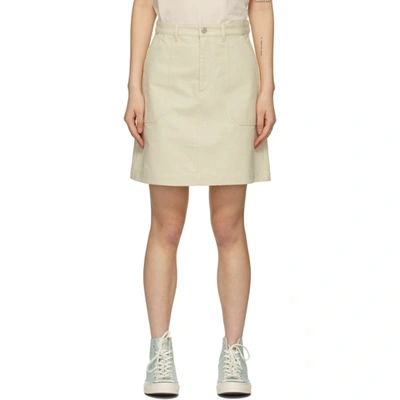 Apc Lea Skirt In Aad Ecru