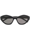 Saint Laurent Sl M60 Sunglasses In Black