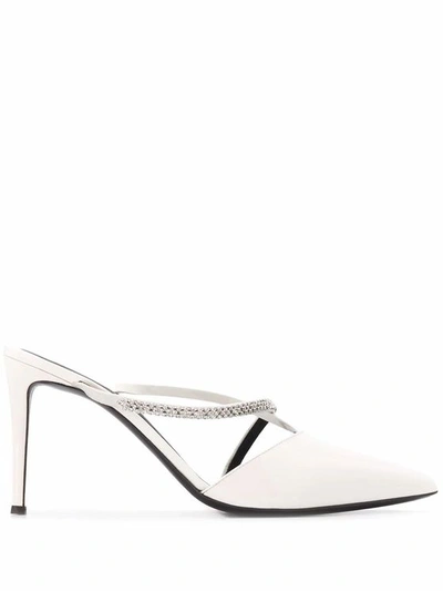 Giuseppe Zanotti Design Women's E050007004 White Leather Heels