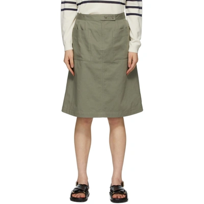 Apc Thelma Skirt In Jab Khaki