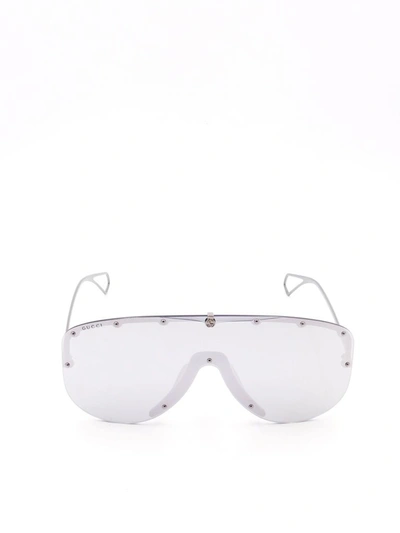 Gucci Gg0667s Sunglasses In Ruthenium Ruthenium S