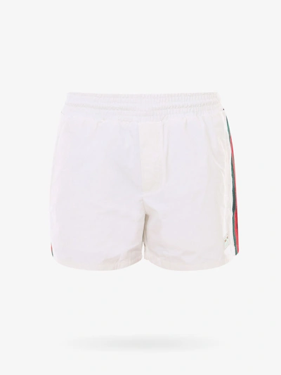 Gucci Swim Trunks In White