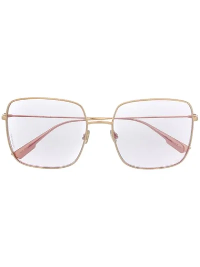 Dior Stellaire1 Square-frame Sunglasses In Gold