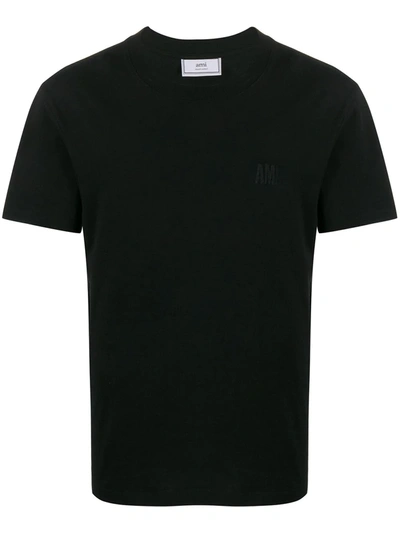 Ami Alexandre Mattiussi Embroidered Oversized T-shirt In Black