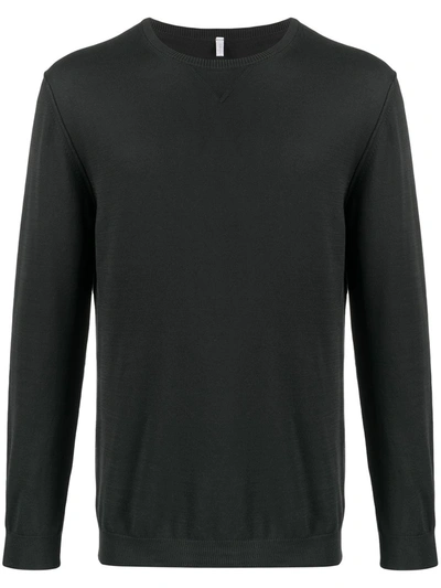 Cenere Gb Long-sleeve Fitted Jumper In Black
