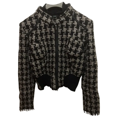 Pre-owned Marc Cain Wool Jacket In Black