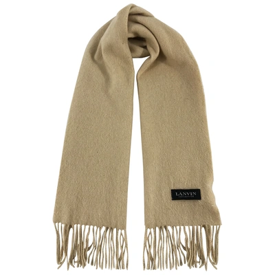 Pre-owned Lanvin Cashmere Scarf In Beige