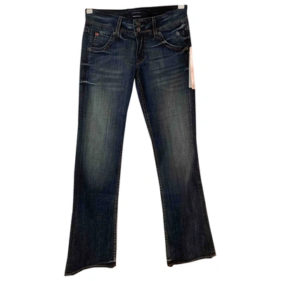 Pre-owned Hudson Navy Cotton Jeans