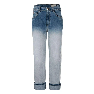 Brunello Cucinelli Blue Cotton Jeans