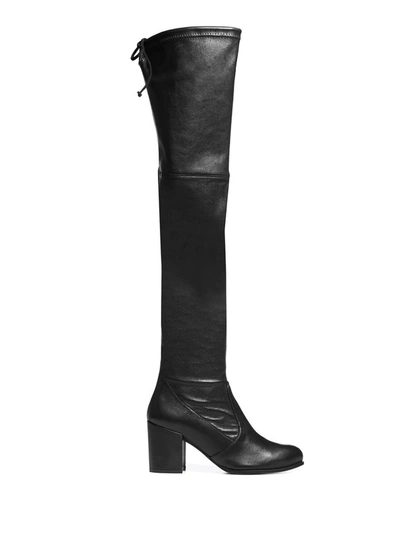 Stuart Weitzman Women's 1l23513 Black Leather Boots