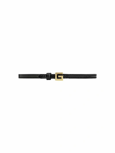 Gucci Black Leather Necklace