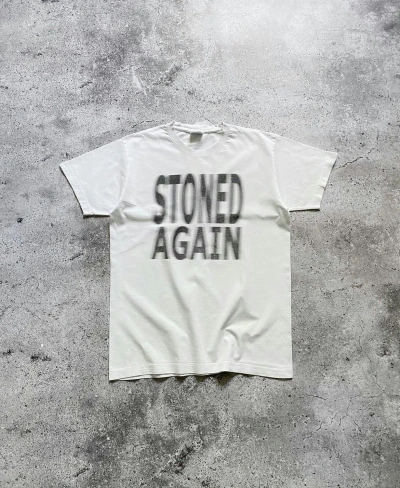 Pre-owned 1990x Clothing X Vintage Stoned Again Vintage Tee In White