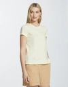 Lafayette 148 Plus-size Cotton Jersey Modern Tee In Yellow