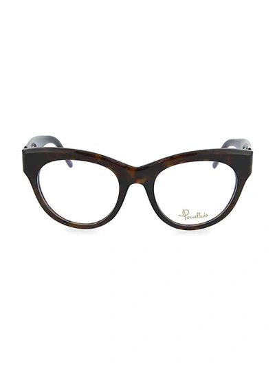 Pomellato 54mm Cat Eye Optical Glasses In Brown