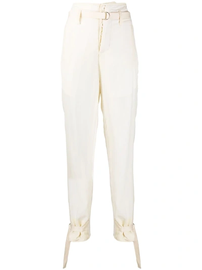 Ben Taverniti Unravel Project Milena High-waisted Trousers In Neutrals