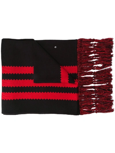 Adidas By 424 X 424 Embroidered Tassel Scarf In Black