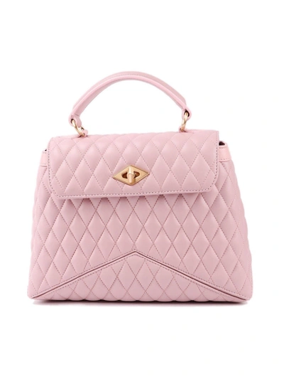 Ballantyne Diamond Quilted Leather Bag In Pink