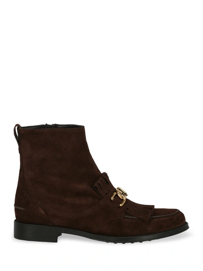 Tod's Ankle Boots In Brown