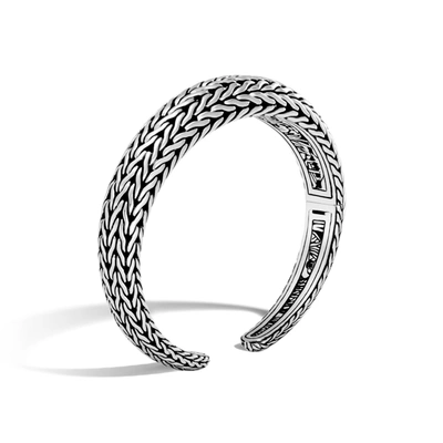 John Hardy Carved Chain Graduated Kick 6.25 Cuff Bracelet In Silver