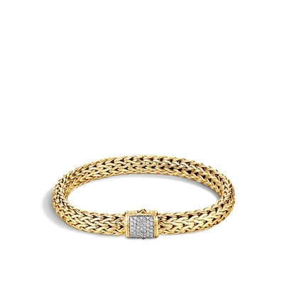 John Hardy Classic Chain 7.75 Bracelet In White Diamond