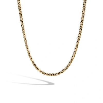 John Hardy Classic Chain Reversible Chain Link Necklace In 14k Yg