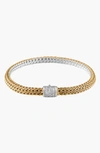 John Hardy Classic Gold & Silver Extra Small Reversible Bracelet