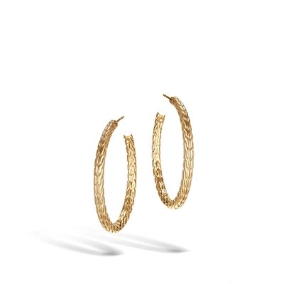 John Hardy Classic Chain Medium Hoop Earring In Gold