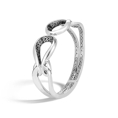 John Hardy Asli Classic Chain Link Hinged 6.75 Cuff Bracelet In Metallic