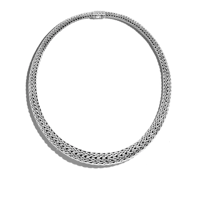 John Hardy Classic Chain 13mm Graduated Necklace In Sterling Silver Gold