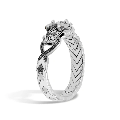 John Hardy Legends Naga Bracelet In Black Spinel