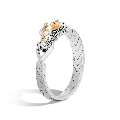 John Hardy Legends Naga Station Bracelet In Blue Sapphire