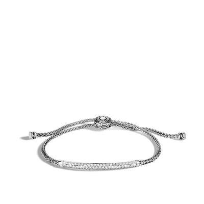John Hardy Classic Chain Pull Through Station Bracelet In Sterling Silver