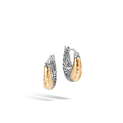 John Hardy Palu Small Hoop Earring In Sterling Silver/yellow Gold