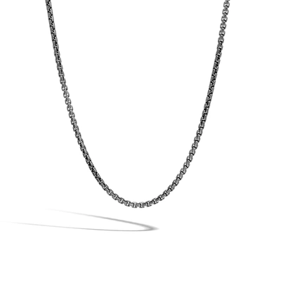 John Hardy Box Chain 2.7mm Necklace In Sterling Silver