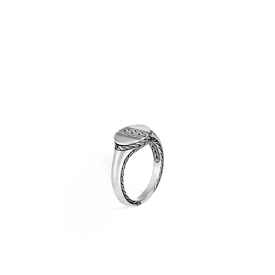 John Hardy Classic Chain Signet Ring In Multicolor
