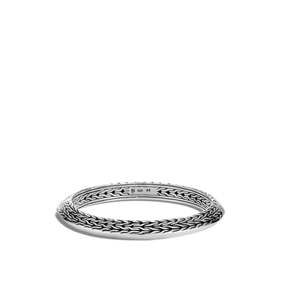 John Hardy Classic Chain Knife Edge Hinged 6.25 Bangle Bracelet In Multicolor